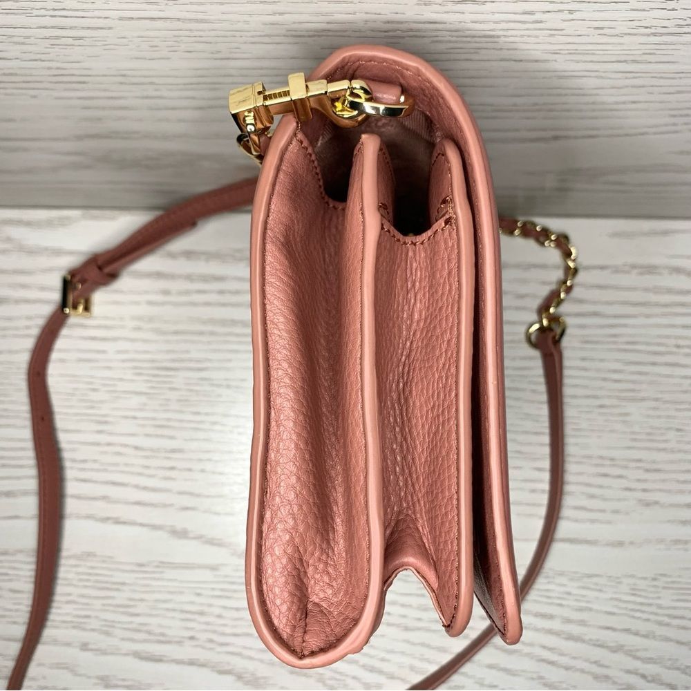 Tory Burch Landon Pebbled Leather Crossbody Combo Bag Chain Adjustable Strap - Picture 6 of 11